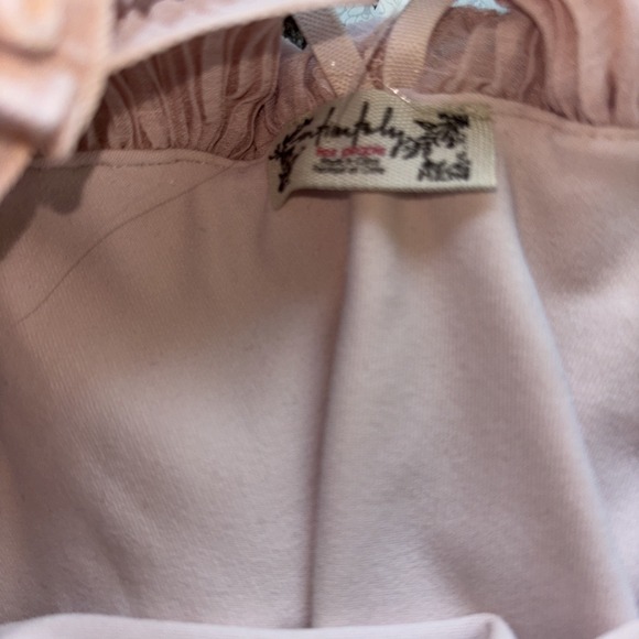 FREE PEOPLE For The Frill Of It Bodysuit Women's XL Dusty Pink Thong Style NEW - Picture 6 of 8
